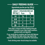 Natures Menu chicken and vegetable dog food pouches 8x300g, imported from the UK