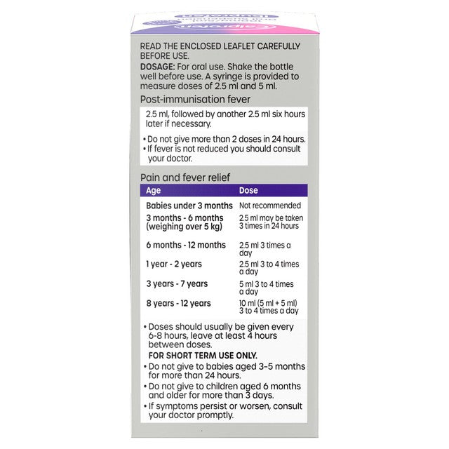Calprofen Strawberry Ibuprofen Liquid 100ml - British product