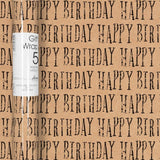 Deva Designs birthday wrapping paper roll 5m x 50cm - British product