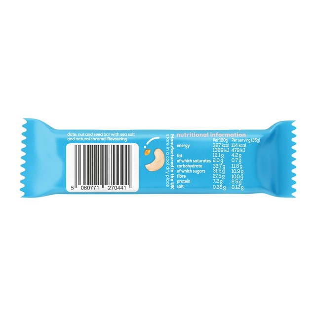 The Gut Stuff Sea Salt Caramel Fruit Bars 12 pack (British brand)