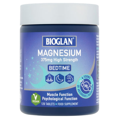 M&S Bioglan Aktiv Magnesium Tabletter 120 Tabletter Magnesium Kosttilskudd- Kjøp online hos McGrocer