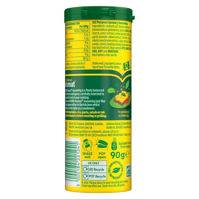 Knorr Aromat Original all purpose seasoning 90g, UK version