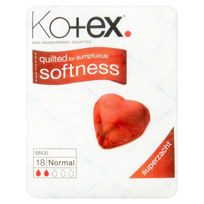 Kotex Maxi Pads Normal Gequiltete Damenbinden 18er Pack