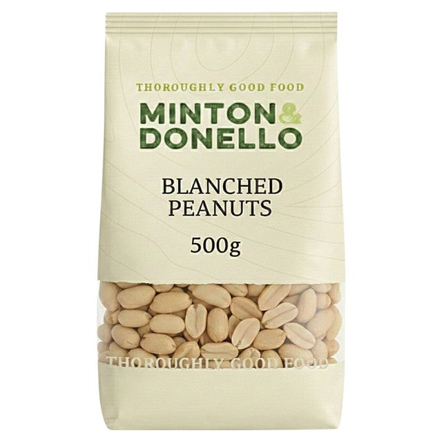 Minton & Donello blanched peanuts 500g, imported from the UK