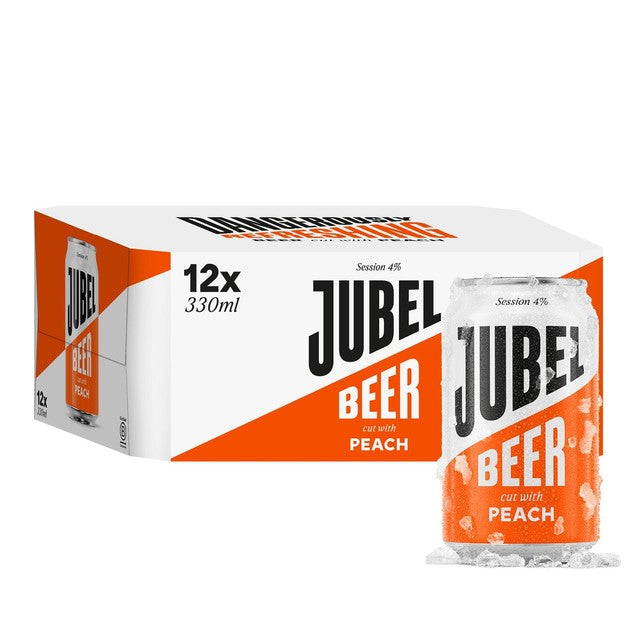 JUBEL Peach Beer 12 x 330ml, UK version