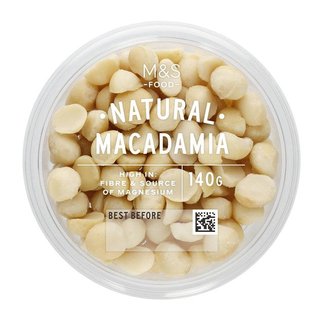 M&S macadamia nuts 140g, imported from the UK
