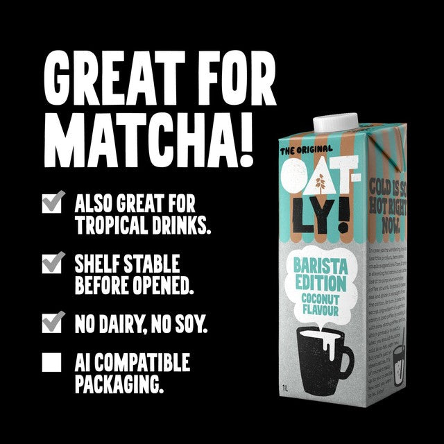 Oatly Barista Coconut oat drink 1 litre, UK version