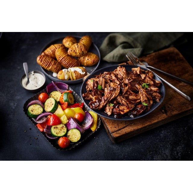 M&S Mediterranean roasting vegetables with basil lemon dressing 350g, imported from the UK