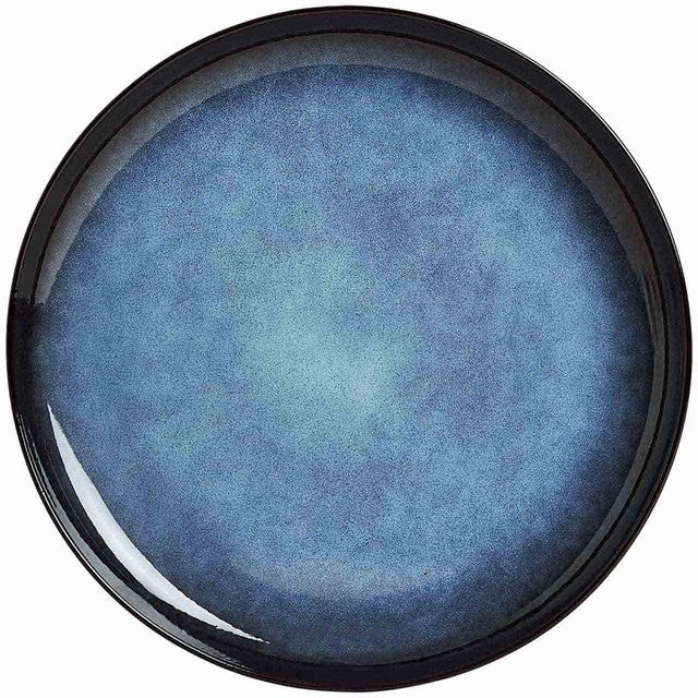 M&S Amberley Reactive Dinner Plate Navy 26cm, imported from the UK