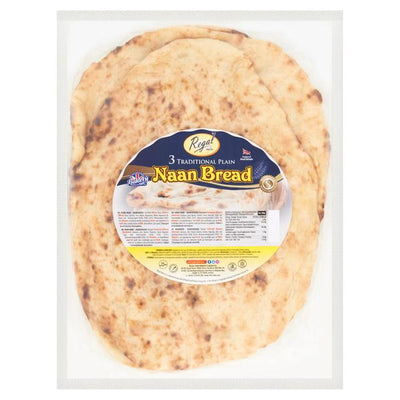 Sainsburys Regal Bakery Plain Naans x3- Buy online at McGrocer