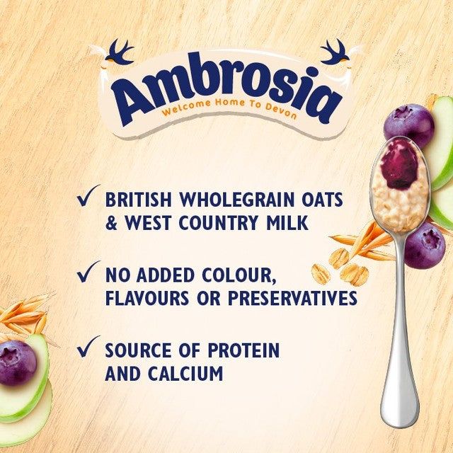 Ambrosia porridge pot apple and blueberry layer 210g - British product