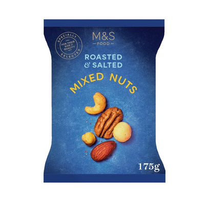 Kjøp M&S M&S Røstede og saltede blandede nøtter 175g online hos McGrocer