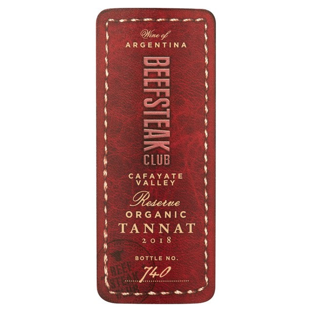 Beefsteak Club Reserve Organic Tannat red wine 75cl - British product