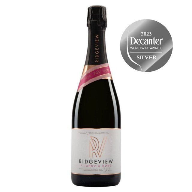 Ridgeview Fitzrovia Rosé sparkling wine 75cl, imported from the UK