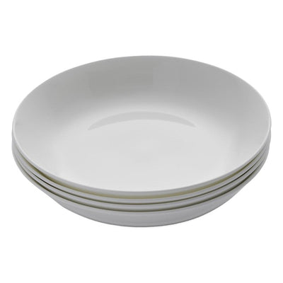 M&S Portmeirion Royal Worcester Serendipity White Pasta Bowls Set of 4, 21.8 x 21.8cm- Buy online at McGrocer