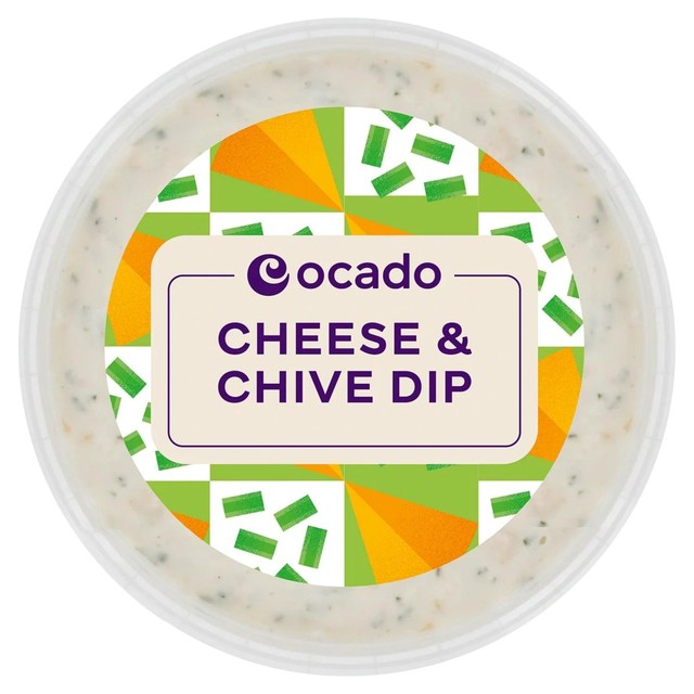 Ocado cheese and chive dip 200g, imported from the UK