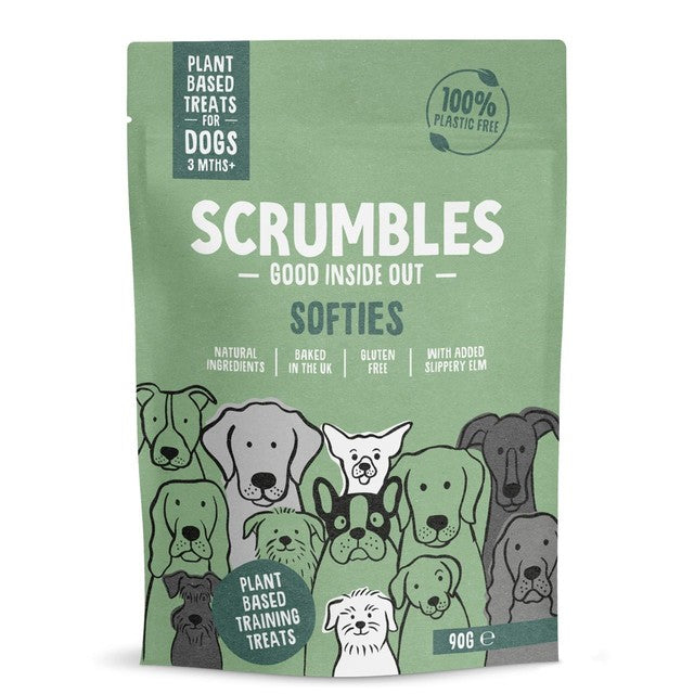 Scrumbles plant based dog training treats 90g (British brand)