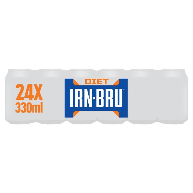 Irn-Bru Sugar Free Soft Drink 24 pack, imported from the UK