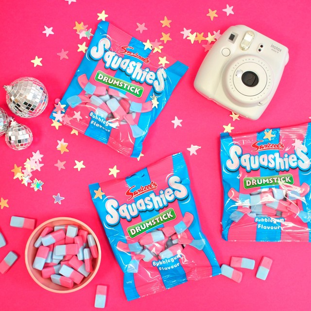 Swizzels Squashies Bubblegum chewy sweets 140g (British brand)