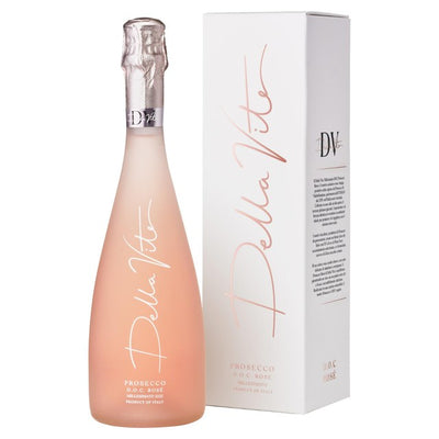 M&S Della Vite Millesimato D.O.C. Prosecco Rose Gift Box 75cl- Buy online at McGrocer