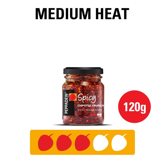 Peppadew Spicy Onion Crunch 130g jar, imported from the UK