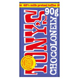 Tony's Chocolonely milk chocolate pretzel toffee small snack bar - British product