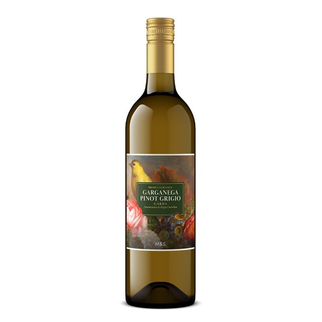 M&S Garganega Pinot Grigio white wine 75cl, imported from the UK