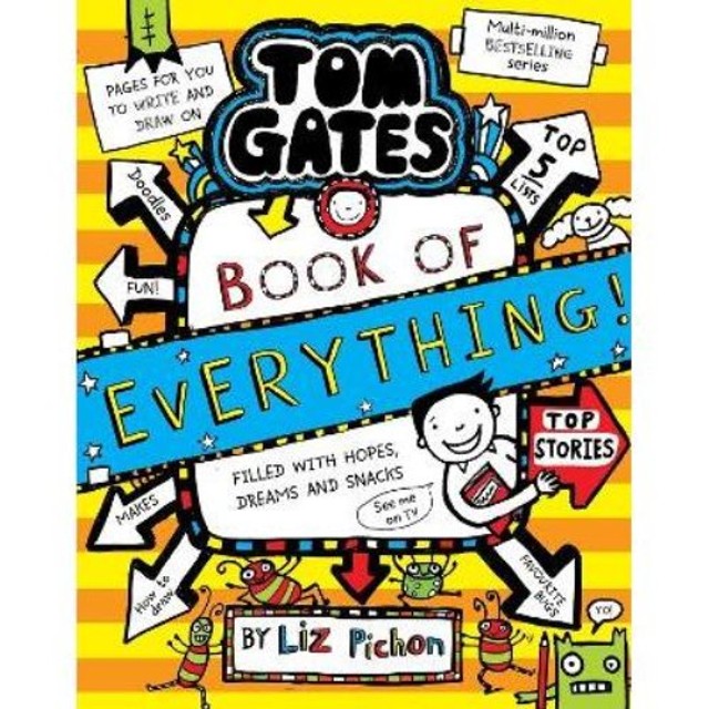 Gardners Tom Gates Book Of Everything activity book by Liz Pichon (British brand)