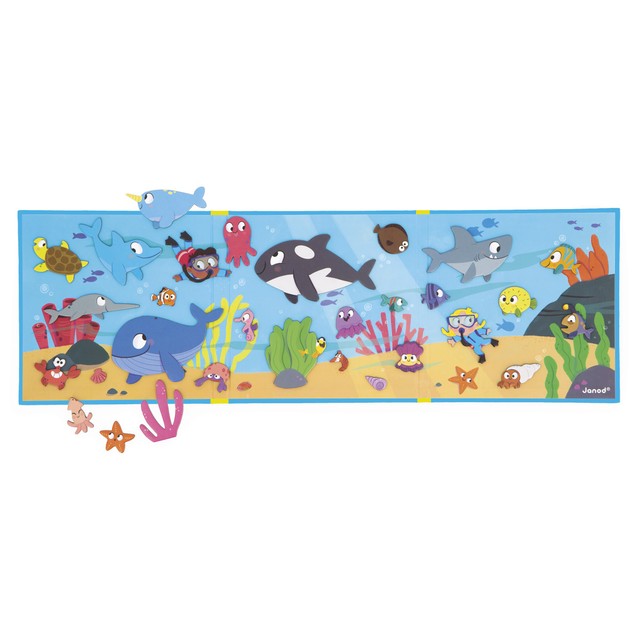 Janod magnetic book with 30 magnets ocean toy (British brand)