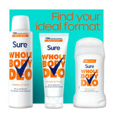 Sure Women's Whole Body Deodorant Spray Citrus 150ml (British brand)