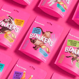Bonkers Salmon Supreme cat treats pouch, UK version