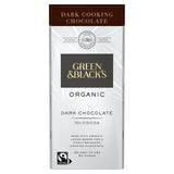 Green & Black's organic dark cooking chocolate 70% cocoa 150g - British product