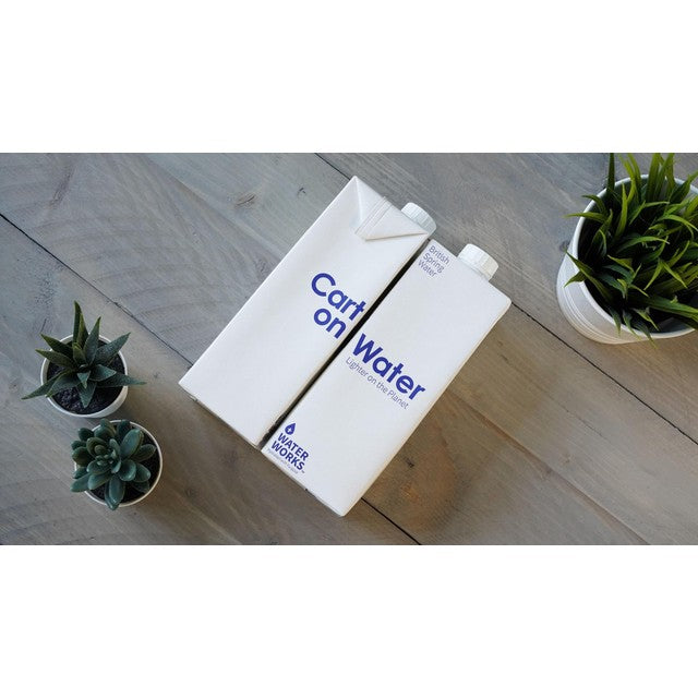 Carton Water alkaline spring water in paper carton 12 x 1L - British product