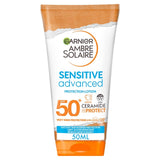Ambre Solaire SPF50+ sensitive sun cream 50ml - British product