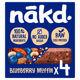 Nakd Blueberry Muffin Fruit Nut Bar Multipack 140g, imported from the UK