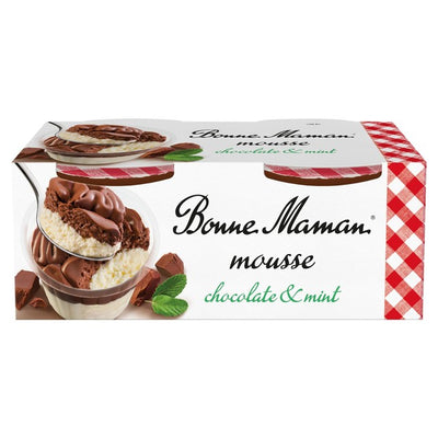 M&S Bonne Maman Chocolate & Mint Mousse Dessert 2 x 70g- Buy online at McGrocer