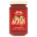 Darbo strawberry fruit spread with 80% fruit and 30% less sugar 250g - British product