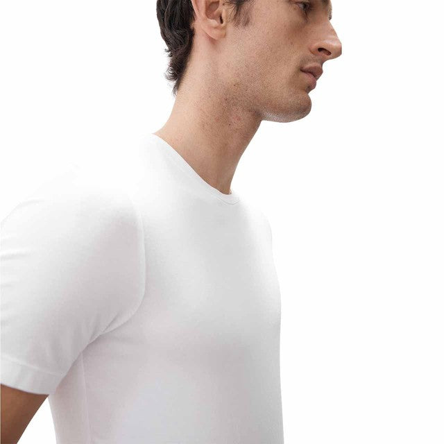 M&S Men's Supima Cotton Blend T-Shirt Vest in White, Medium, imported from the UK