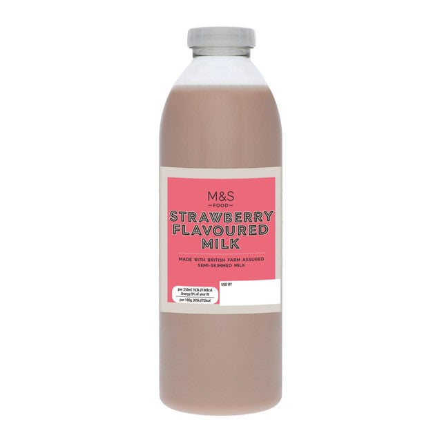 M&S strawberry flavoured milk 750ml, imported from the UK