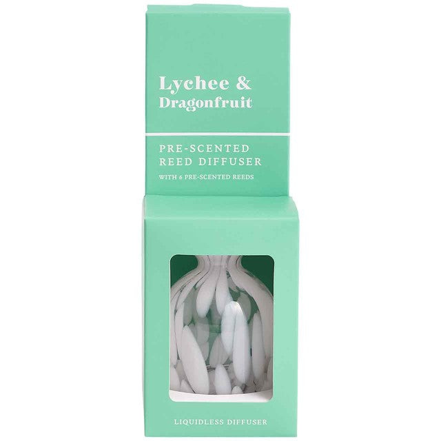 M&S Lychee & Dragonfruit reed diffuser in White, imported from the UK