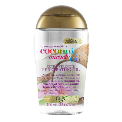 M&S OGX Damage Remedy+ Coconut Miracle Oil Extra Strength Penetrating Oil Hair Serum 100ml- Buy online at McGrocer