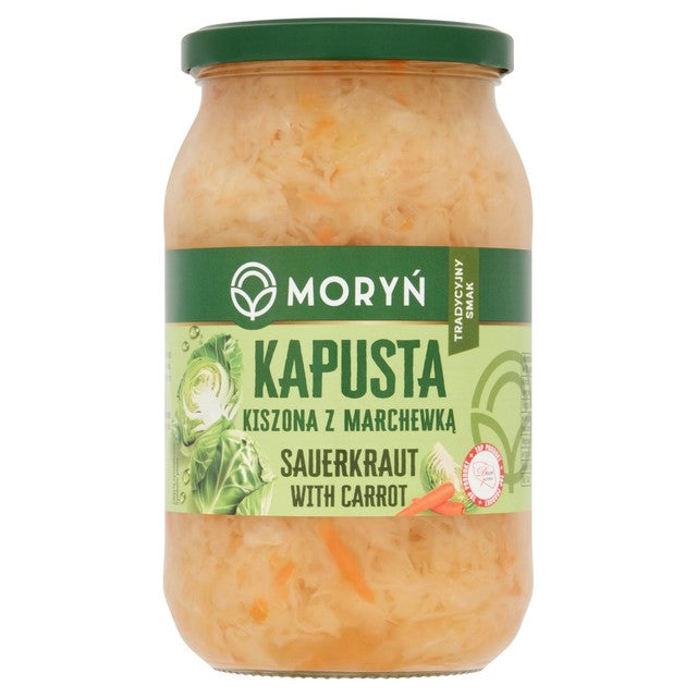 Moryn Sauerkraut with Carrot 870g, imported from the UK