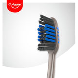 Colgate ZigZag Charcoal Medium manual toothbrush - British product