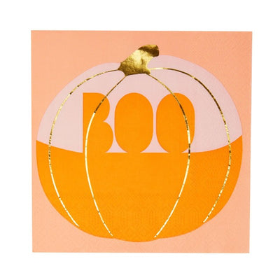 M&S Talking Tables Halloween Pumpkin Napkins 20 Pack Eco-Friendly Paper Napkins- Buy online at McGrocer