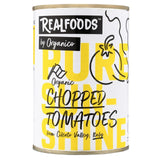 Realfoods chopped tomatoes 400g, imported from the UK
