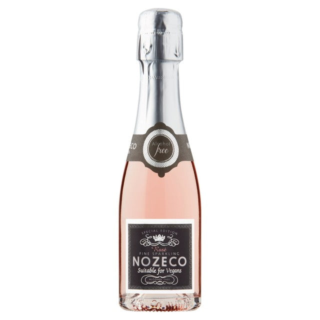 Nosecco Alcohol Free Sparkling Rose Wine 20cl, imported from the UK