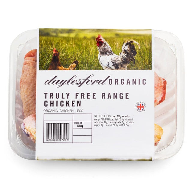 Daylesford Organic Chicken Legs 500g - British product