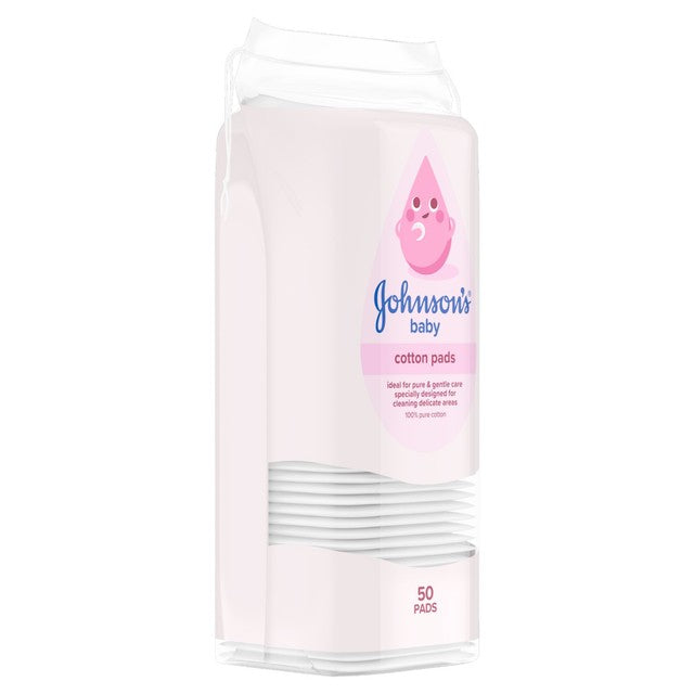 Johnson's Baby Cotton Pads 50 Pads, UK version