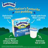 Ambrosia Rice Pudding Snack Pots 120g 4 Pack - British product