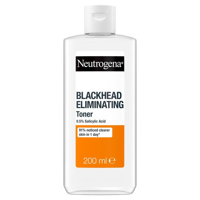 Neutrogena blackhead eliminating toner with 0.5% salicylic acid 200ml, imported from the UK